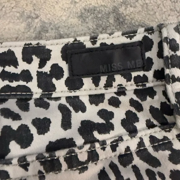 Miss Me "WILD LIFE ANKLE SKINNY JEAN" Mid-Rise LEOPARD SKINNY JEANS size 29 - Picture 6 of 8